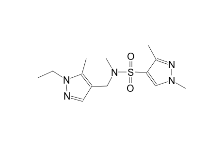 1H-pyrazole-4-sulfonamide, N-[(1-ethyl-5-methyl-1H-pyrazol-4-yl)methyl]-N,1,3-trimethyl-