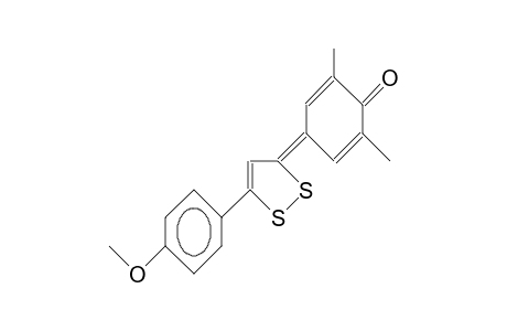 3-(3,5-Dimethyl-4-oxo-2,5-cyclohexadien-1-ylidene)-5-(4-methoxy-phenyl)-1,2-dithiole