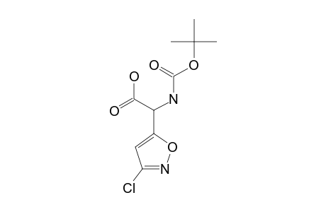 ALPHA-TERT.-BUTYLCARBONYLAMINO-(3-CHLOROISOXAZOL-5-YL)-ACETIC-ACID