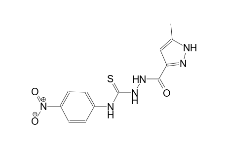 2-[(5-methyl-1H-pyrazol-3-yl)carbonyl]-N-(4-nitrophenyl)hydrazinecarbothioamide