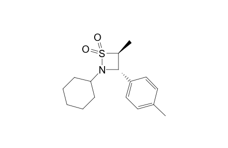 trans-2-Cyclohexyl-3-(4-methylphenyl)-4-methyl-1,2-thiazetizine 1,1-dioxide