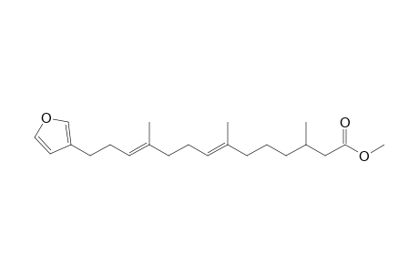 Methyl (7E,11E)-14-(3'-furyl)-3,7,11-trimethyltetradeca-7,11-dienoate