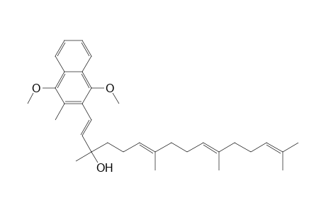 (1E,6E,10E)-1-(1,4-dimethoxy-3-methyl-2-naphthalenyl)-3,7,11,15-tetramethyl-3-hexadeca-1,6,10,14-tetraenol