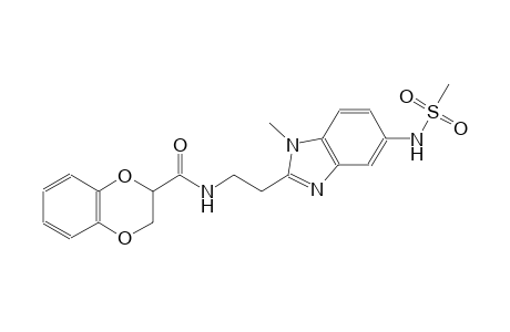 1,4-benzodioxin-2-carboxamide, 2,3-dihydro-N-[2-[1-methyl-5-[(methylsulfonyl)amino]-1H-benzimidazol-2-yl]ethyl]-