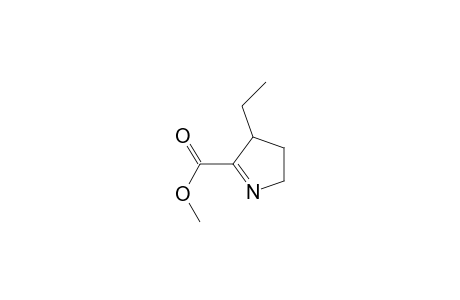Methyl 3-ethyl-1-azacyclopent-1-ene-2-carboxylate