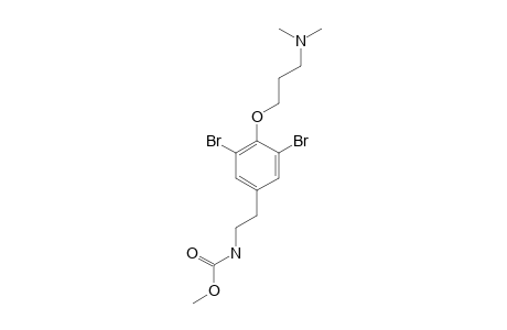 methyl N-[2-[3,5-dibromo-4-(3-dimethylaminopropoxy)phenyl]ethyl]carbamate