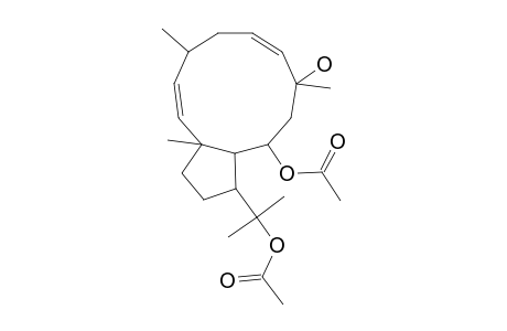 (1-R*,2-E,4-R*,6-E,8-S*,10-S*,11-S*,12-R*)-10,18-DIACETOXY-8-HYDROXY-2,6-DOLABELLADIENE