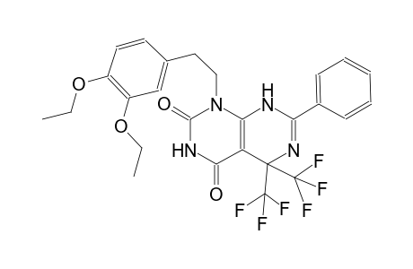 pyrimido[4,5-d]pyrimidine-2,4(1H,3H)-dione, 1-[2-(3,4-diethoxyphenyl)ethyl]-5,8-dihydro-7-phenyl-5,5-bis(trifluoromethyl)-