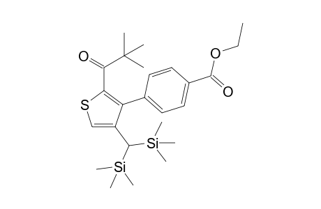 ethyl 4-(4-(bis(trimethylsilyl)methyl)-2-pivaloylthiophen-3-yl)benzoate