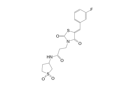 3-thiazolidinepropanamide, 5-[(3-fluorophenyl)methylene]-2,4-dioxo-N-(tetrahydro-1,1-dioxido-3-thienyl)-, (5Z)-