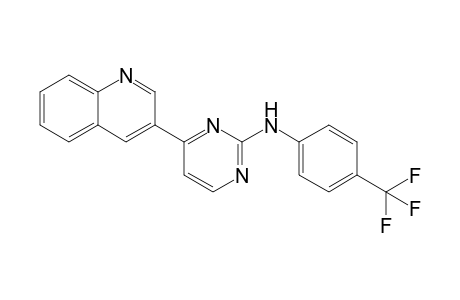 4-(Quinolin-3-yl)-N-(4-(trifluoromethyl)phenyl)pyrimidin-2-amine