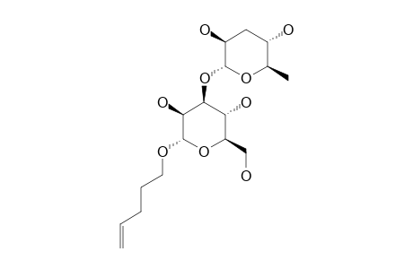 4-PENTENYL-3,6-DIDEOXY-ALPHA-D-ARABINO-HEXOPYRANOSYL-(1->3)-ALPHA-D-MANNOPYRANOSIDE