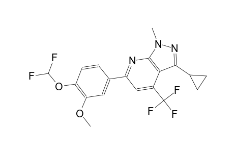 3-cyclopropyl-6-[4-(difluoromethoxy)-3-methoxyphenyl]-1-methyl-4-(trifluoromethyl)-1H-pyrazolo[3,4-b]pyridine