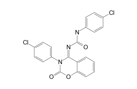 4-[N-[N-(4-CHLORO-PHENYL)-CARBAMOYL]-IMINO]-3-(4-CHLORO-PHENYL)-2H-1,3-BENZOXAZIN-2-ONE