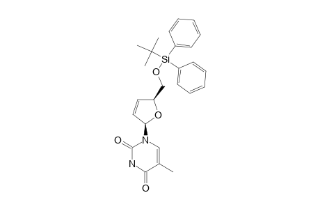 1-[5-O-(tert-BUTYL-DIPHENYLSILYL)-2,3-DIDEOXY-beta-D-GLYCERO-PENTO-2-ENOFURANOSYL)-THYMINE