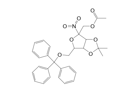 .beta.-D-Psicofuranose, 2-deoxy-3,4-O-(1-methylethylidene)-2-nitro-6-O-(triphenylmethyl)-, 1-acetate