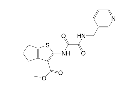 4H-cyclopenta[b]thiophene-3-carboxylic acid, 2-[[1,2-dioxo-2-[(3-pyridinylmethyl)amino]ethyl]amino]-5,6-dihydro-, methyl ester