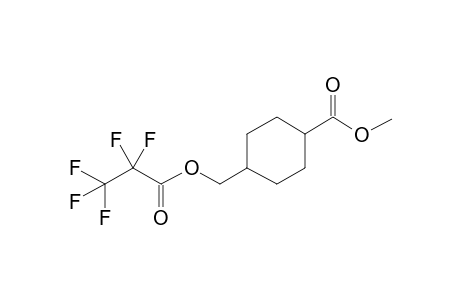 Trans-4-[(2,2,3,3,3-pentafluoropropanoyloxy)methyl]cyclohexanecarboxylic acid, methyl ester