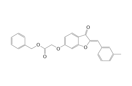 acetic acid, [[(2Z)-2,3-dihydro-2-[(3-methylphenyl)methylene]-3-oxobenzofuranyl]oxy]-, phenylmethyl ester