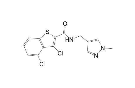 3,4-dichloro-N-[(1-methyl-1H-pyrazol-4-yl)methyl]-1-benzothiophene-2-carboxamide