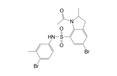 1H-indole-7-sulfonamide, 1-acetyl-5-bromo-N-(4-bromo-3-methylphenyl)-2,3-dihydro-2-methyl-
