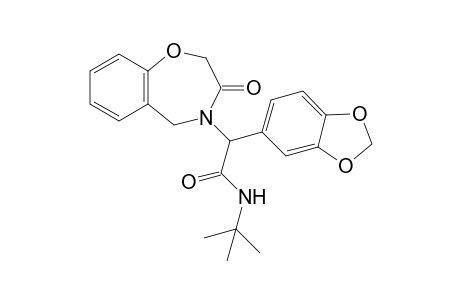 2-(Benzo[d][1,3]dioxol-5-yl)-N-(tert-butyl)-2-(3-oxo-2,3-dihydrobenzo[f][1,4]oxazepin-4(5H)-yl)acetamide