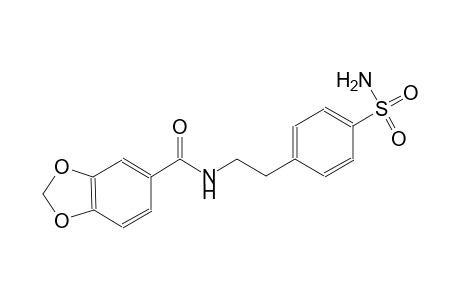 N-{2-[4-(aminosulfonyl)phenyl]ethyl}-1,3-benzodioxole-5-carboxamide