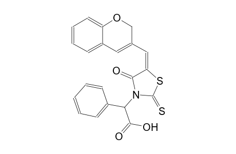 3-thiazolidineacetic acid, 5-(2H-1-benzopyran-3-ylmethylene)-4-oxo-alpha-phenyl-2-thioxo-, (5E)-