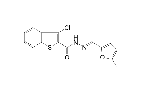 Benzothiophene-2-carbohydrazide, 3-chloro-N2-(5-methylfurfurylideno)-