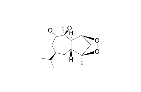 9.alpha.,10b-Dihydroxy-2.beta.,4.beta.-peroxy-1.alpha.,5.beta.,7.alpha.H-guaiane