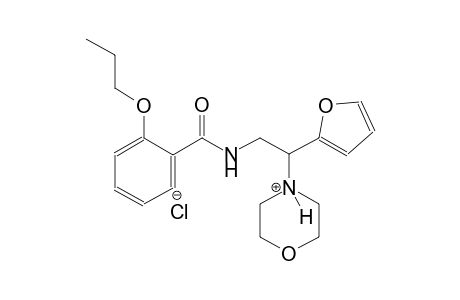 morpholinium, 4-[1-(2-furanyl)-2-[(2-propoxybenzoyl)amino]ethyl]-, chloride