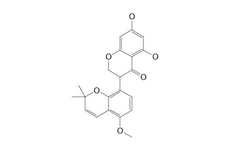 SEDANON_A;5,7-DIHYDROXY-3-(5-METHOXY-2,2-DIMETHYL-2-H-CHROMEN-8-YL)-CHROMAN-4-ONE