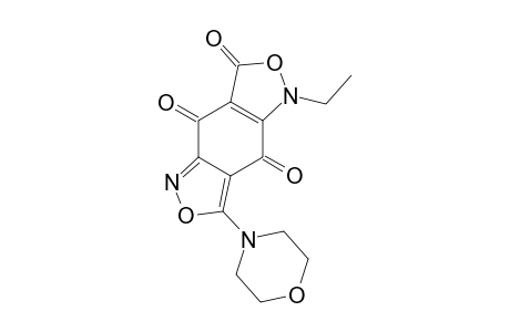 1-ETHYL-7-MORPHOLINO-3H,4H,7H-BENZO-[1,2-C:4,5-C']-DIISOXAZOLO-3,4,8-TRIONE