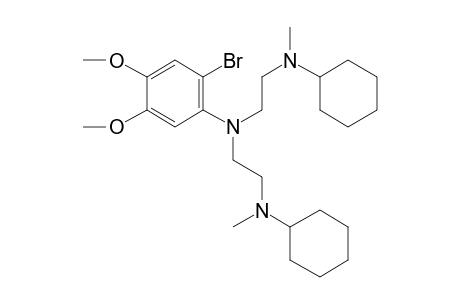 4-Bromo-5-[bis[N-methyl-N-cyclohexylaminoethyl]amino]veratrole