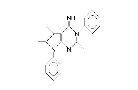 3,7-Dihydro-3,7-diphenyl-2,5,6-trimethyl-4H-pyrrolo(2,3-D)pyrimidin-4-imine