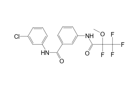 Benzamide, N-(3-chlorophenyl)-3-(2,3,3,3-tetrafluoro-2-methoxypropionylamino)-