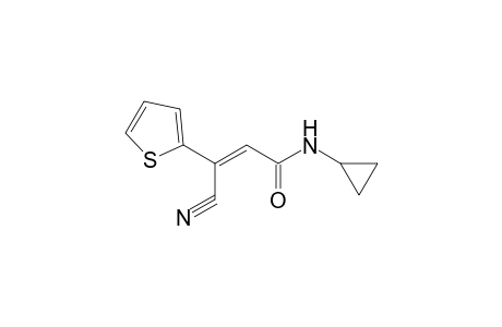 3-Cyano-N-cyclopropyl-3-thiophen-2-yl-acrylamide