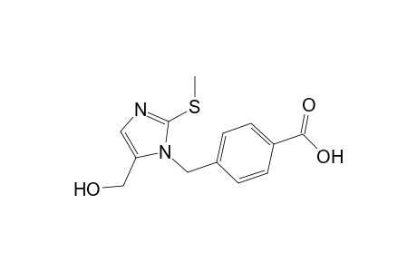 4-[[5-(hydroxymethyl)-2-(methylthio)-1-imidazolyl]methyl]benzoic acid