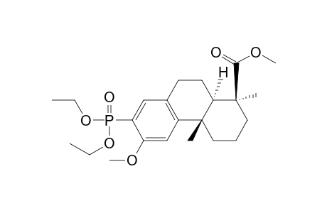 1-Phenanthrenecarboxylic acid, 7-(diethoxyphosphinyl)-1,2,3,4,4a,9,10,10a-octahydro-6-methoxy-1,4a-d imethyl-, methyl ester, [1S-(1.alpha.,4a.alpha.,10a.beta.)]-