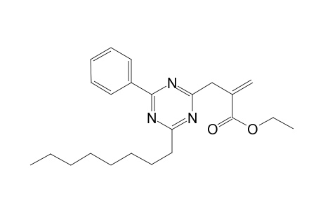 2-(4-octyl-6-phenyl-[1, 3, 5]triazin-2-ylmethyl)-acrylic acid ethyl ester