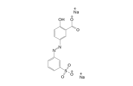 Benzoic acid, 2-hydroxy-5-[(3-sulfophenyl)azo]-, disodium salt