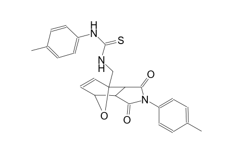 1-(4-methylphenyl)-3-{[4-(4-methylphenyl)-3,5-dioxo-10-oxa-4-azatricyclo[5.2.1.0²,⁶]dec-8-en-1-yl]methyl}thiourea