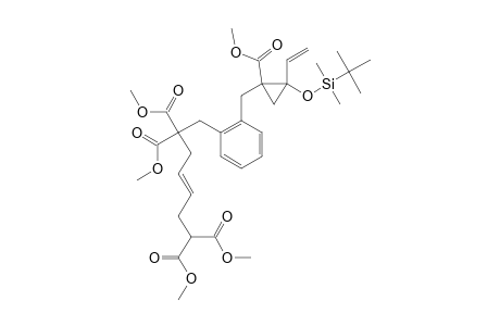 TETRAMETHYL-(3E)-7-[2-[R-2-(TERT.-BUTYLDIMETHYLSILOXY)-T-1-METHOXYCARBONYL-2-VINYLCYCLOPROP-1-YL-METHYL]-PHENYL]-3-HEPTENE-1,1,6,6-TETRACARBOXYLAT