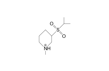 3-Isopropylsulfonyl-1-methyl-piperidinium cation