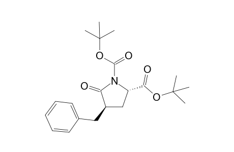 tert-Butyll 2(S)-1-(tert-butyloxycarbonyl)-4-beta.-(phenylmethyl)pyroglutamate