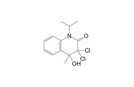 3,3-Dichloro-1-isopropyl-4-hydroxy-4-methyl-3,4-dihydro-1H-quinolin-2-one