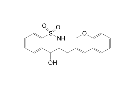 2H-1,2-benzothiazin-4-ol, 3-(2H-1-benzopyran-3-ylmethyl)-3,4-dihydro-, 1,1-dioxide