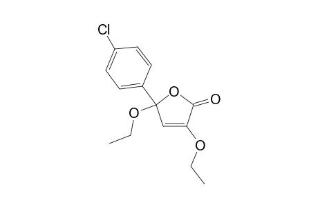 5-(4-chlorophenyl)-3,5-diethoxyfuran-2(5H)-one