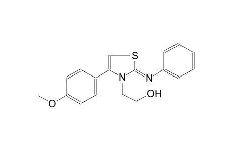 2-((2Z)-4-(4-methoxyphenyl)-2-(phenylimino)-1,3-thiazol-3(2H)-yl)ethanol
