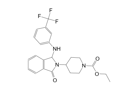 1-piperidinecarboxylic acid, 4-[1,3-dihydro-1-oxo-3-[[3-(trifluoromethyl)phenyl]amino]-2H-isoindol-2-yl]-, ethyl ester
